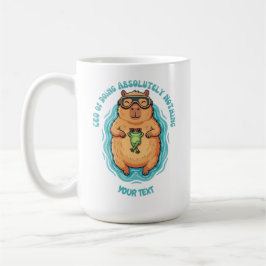 Rolig VD för att Göra Ingenting Capybara Anpassad Kaffemugg