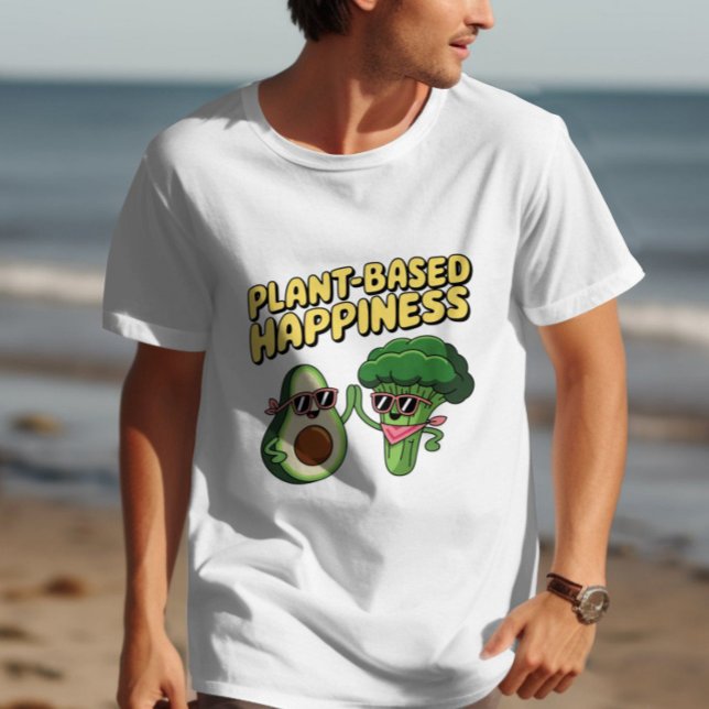 Rolig Vegan Avokado Broccoli Växtbaserad Puns T Shirt (Skapare uppladdad)