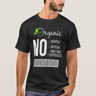 Rolig Vegan T-Shirt 100% Ekologisk Växtbaserad Des