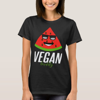 Rolig vegansk buddykonst t shirt