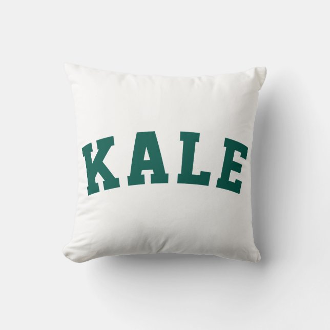 Rolig Veganstil för Kale Kudde (Framsida)