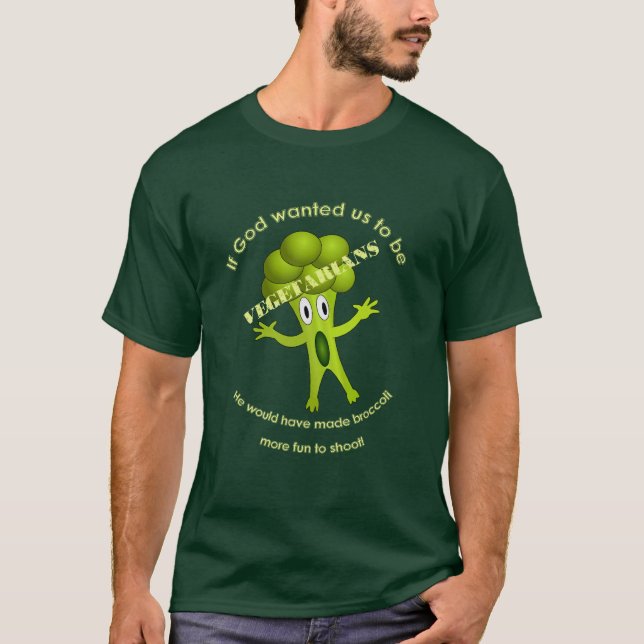 Rolig vegetarisk citationsteckenT-tröja Tee Shirt (Framsida)