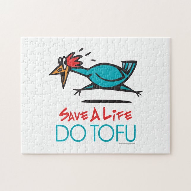 Rolig vegetarisk Tofu Pussel (Horisontell)