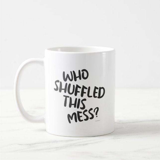 Rolig Vem Blandade Ihop Den Här Röra Rolig Spelare Kaffemugg (Vänster)