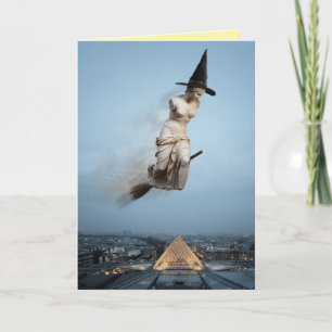 Rolig Venus de Milo Halloween-kort Helgkort