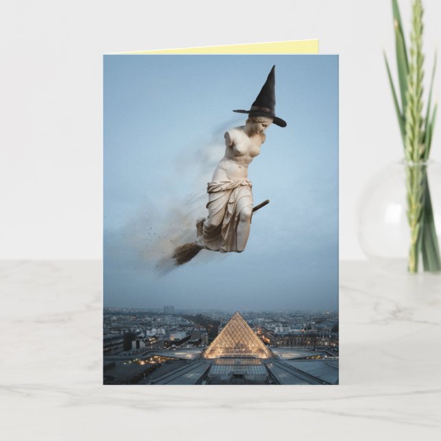 Rolig Venus de Milo Halloween-kort Helgkort (Framsida)