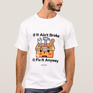 Rolig verktygslåda för hantverkare Pappaskämt Pers T Shirt