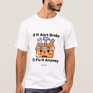 Rolig verktygslåda för hantverkare Pappaskämt Pers T Shirt