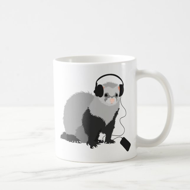 Rolig vessla för musikälskare kaffemugg (Höger)