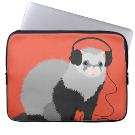 Rolig vessla för musikälskare laptop sleeve
