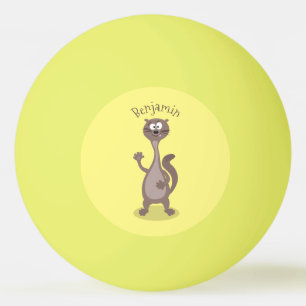 Rolig vessle tecknad illustration pingisboll