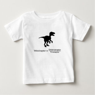 rolig vetenskap för velociraptor t shirt