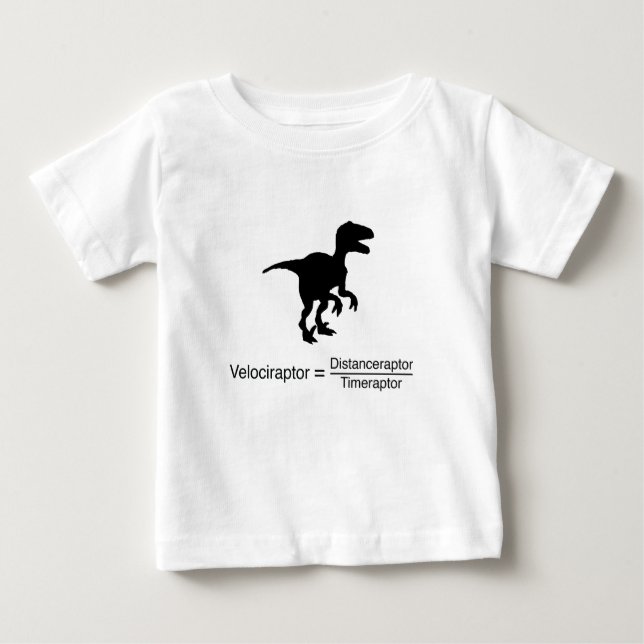 rolig vetenskap för velociraptor t shirt (Framsida)