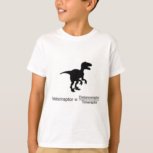 rolig vetenskap för velociraptor tröja (Framsida)