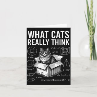 Rolig vetenskap fysik katt i låda Vad katter tänke Kort