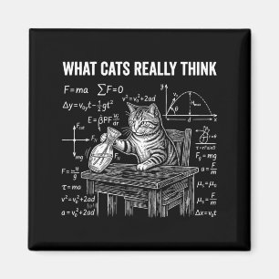Rolig Vetenskap Fysik Katt Meme Vad Katter Tänker Magnet