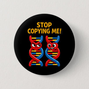 Rolig Vetenskap Puns Biologi Dna Skämt Lärare Slut Knapp