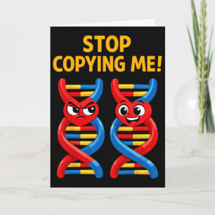Rolig Vetenskap Puns Biologi Dna Skämt Lärare Slut Kort