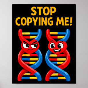 Rolig vetenskap Puns Biologi Dna Skämt Lärare Slut Poster