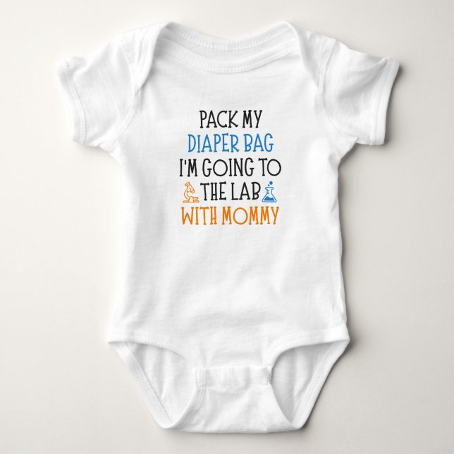 Rolig vetenskaplig mormoderns baby-citat t shirt (Framsida)