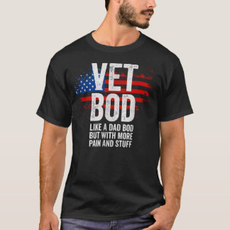 Rolig Veteran kropp För Män Amerikansk Vet Kropp L T Shirt
