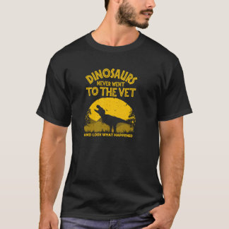 Rolig veterinär för män kvinnor djurparks tekniker t shirt