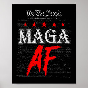 Rolig Vi Folket Mega Af Oss Flagga Vi Folket Poster
