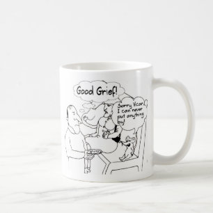 Rolig vicar- och kyrkamusmug. kaffemugg