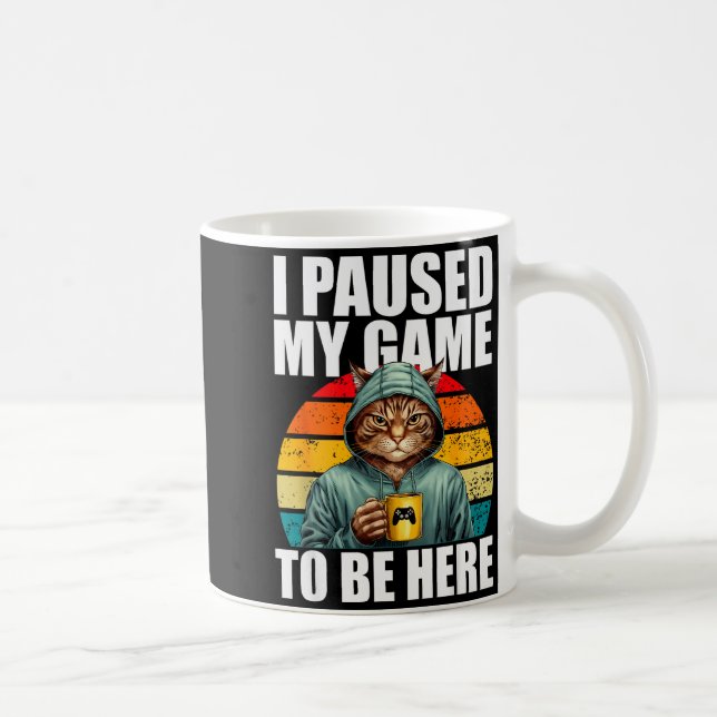 Rolig Video Spelande Pc Spelare Jag Pausade Mitt S Kaffemugg (Höger)