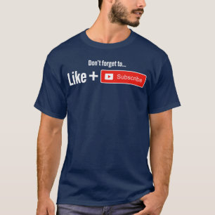 Rolig Videobloggare Vlogger Gilla Prenumerera Podc T Shirt