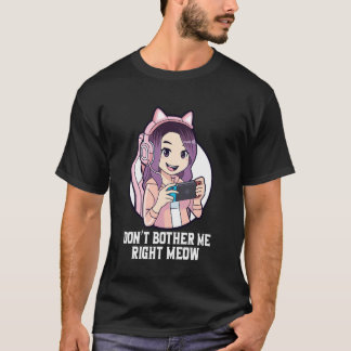 Rolig videospelare & kattälskare stör mig inte jus t shirt