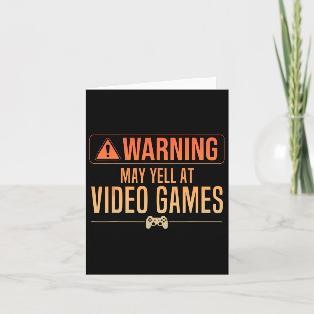 Rolig videospelskonst för män kvinnor spelande nör kort (Framsida)