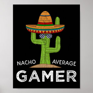 Rolig videospelsspelare humor spelande som sagt ro poster