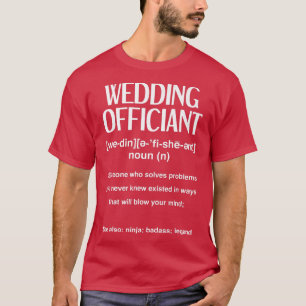 Rolig vigselförrättare t shirt