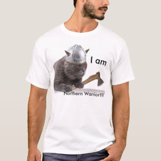 Rolig Viking katt Tee Shirt