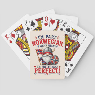 Rolig Viking/Norsk Tomte, "Jag är delvis norsk" Casinokort