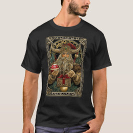 Rolig Viking Tomte Valhall jul Yule  T Shirt