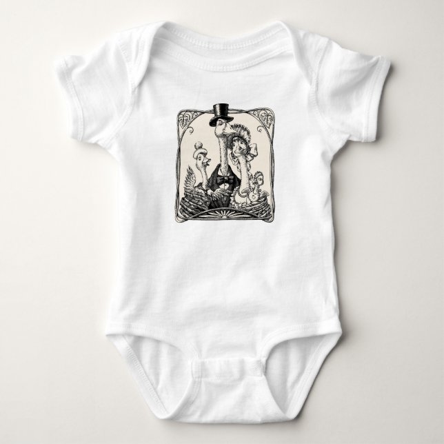 Rolig viktoriansk familj med gäss t shirt (Framsida)