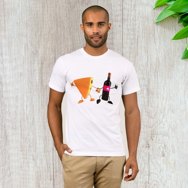 Rolig vin- och ostfest t shirt (Skapare uppladdad)