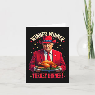 Rolig Vinnare Rolig Vinnare Kalkon Middag Trump Pj Kort