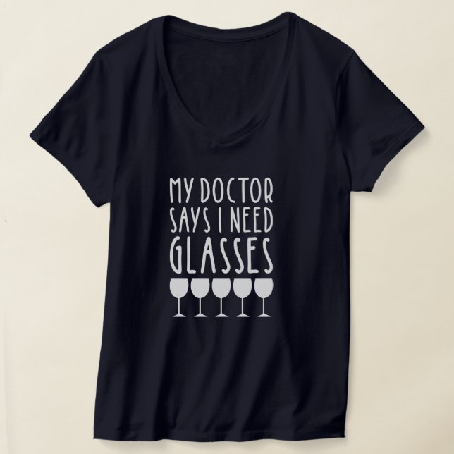 Rolig vinsats med redigerbar baksida t shirt (Laydown)