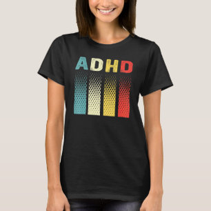 Rolig Vintage Adhd Autism Mental Hälsomedvetenhet T Shirt