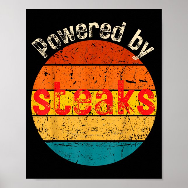 Rolig vintage driven av köttätare kött poster (Framsidan)