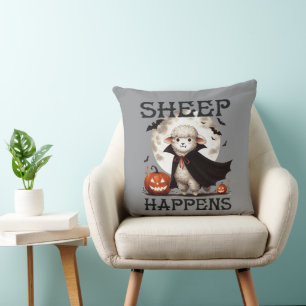 Rolig Vintage Får Händer Halloween Kudde