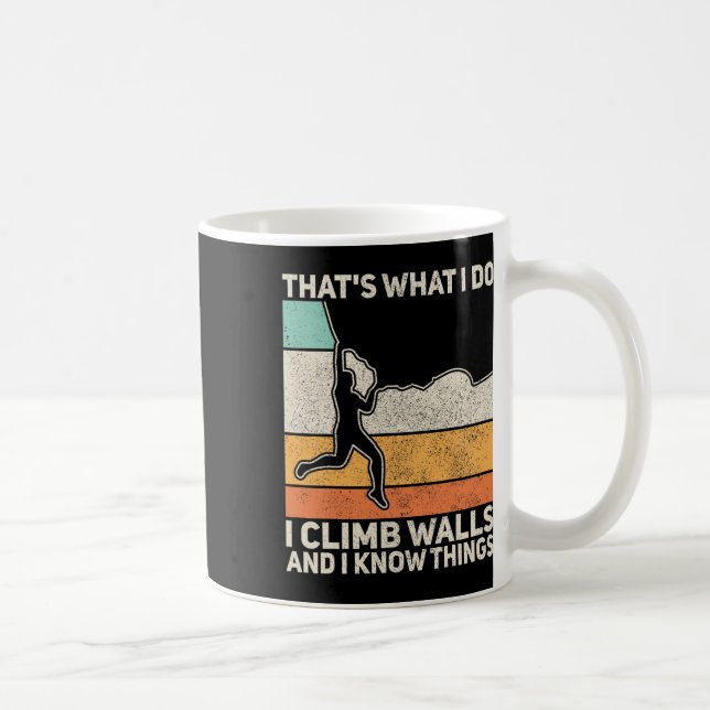 Rolig Vintage Herr Mountain Rock Klättring Boulder Kaffemugg (Höger)