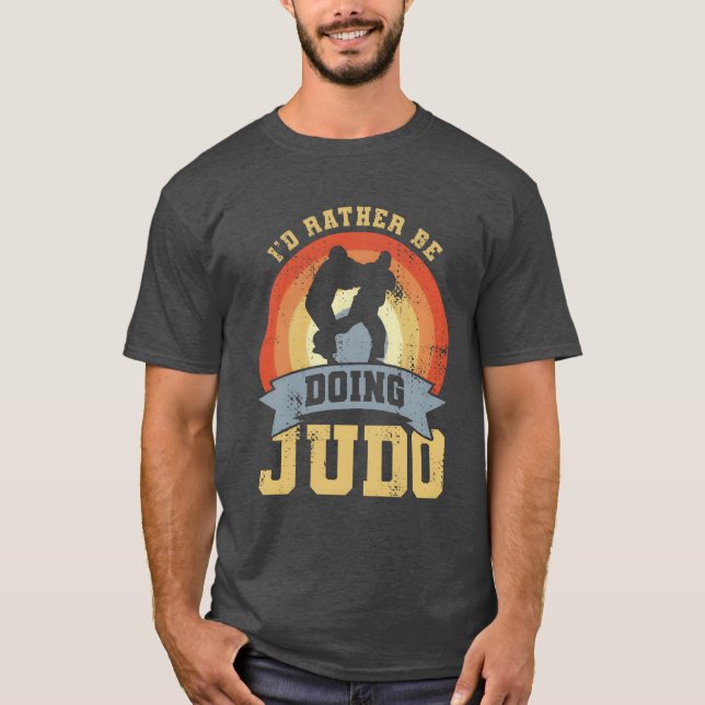Rolig Vintage Judo-citat T Shirt (Framsida)