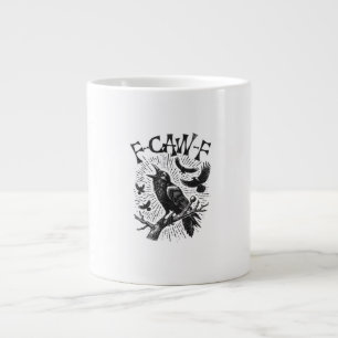 Rolig Vintage Kråka F-Kra-Kra Jumbo Mugg