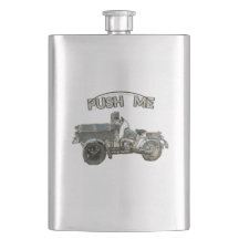 Rolig Vintage Push Me Motorcykel