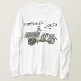 Rolig Vintage Push Me Motorcykel Långärmad T Shirt