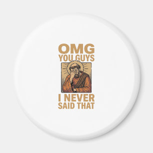 Rolig Vintage Religiös Facepalm Citat Tröja Desig Magnet